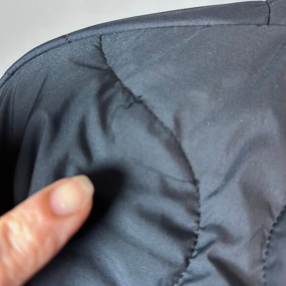 Rag & Bone jacket men's medium quilted varsity bomber varsity black gray - Picture 11 of 12